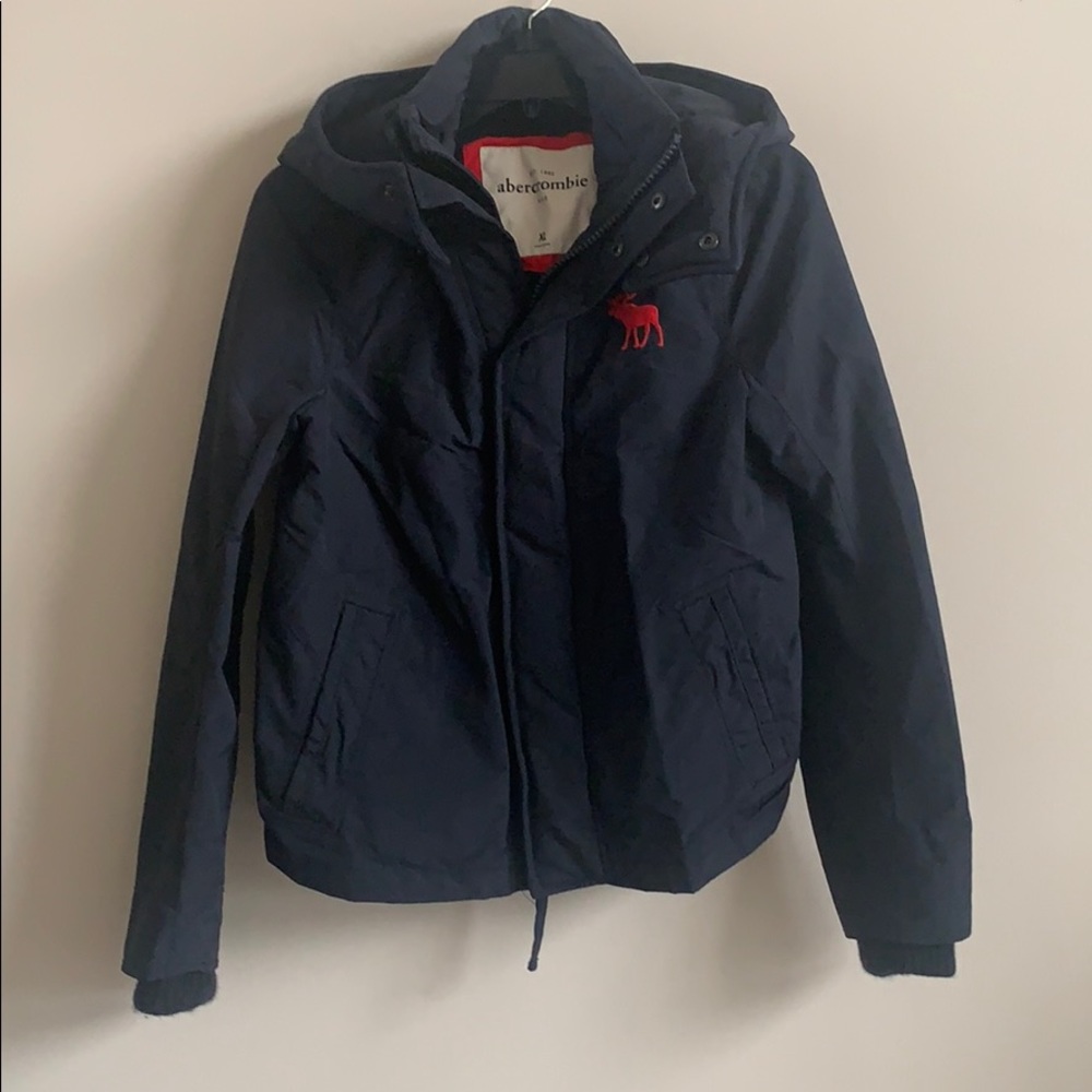Abercrombie Kids Navy Hooded Parka